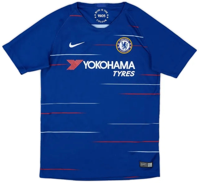 Nike 2018-19 Chelsea Home Shirt - 8/10 - (L.Boys)