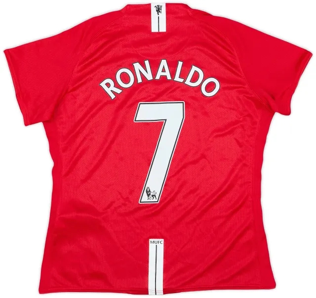 Nike 2007-09 Manchester United Home Shirt - 8/10 - (S.Boys)
