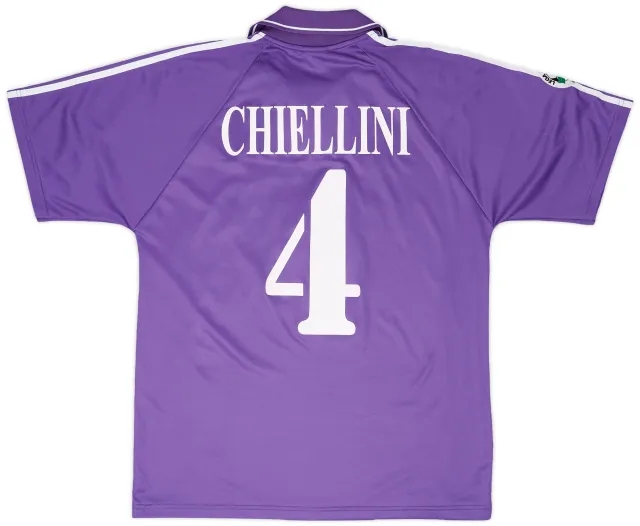adidas 2004-05 Fiorentina Match Issue Home Shirt Chiellini #4