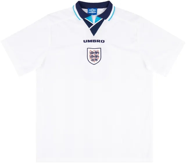 Umbro 1995-97 England Match Issue Home Shirt #8