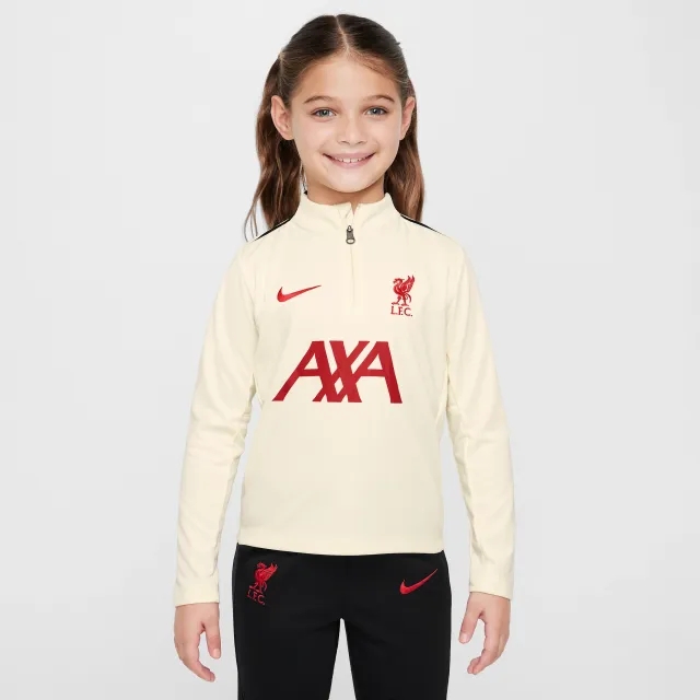 Liverpool F.C. Academy Pro Special Edition Younger Kids' Nike Dri-FIT Football Drill Top - White - Polyester