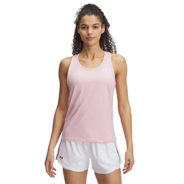 Women's  Under Armour  Tech™ Knockout Tank Prime Pink / White XS
