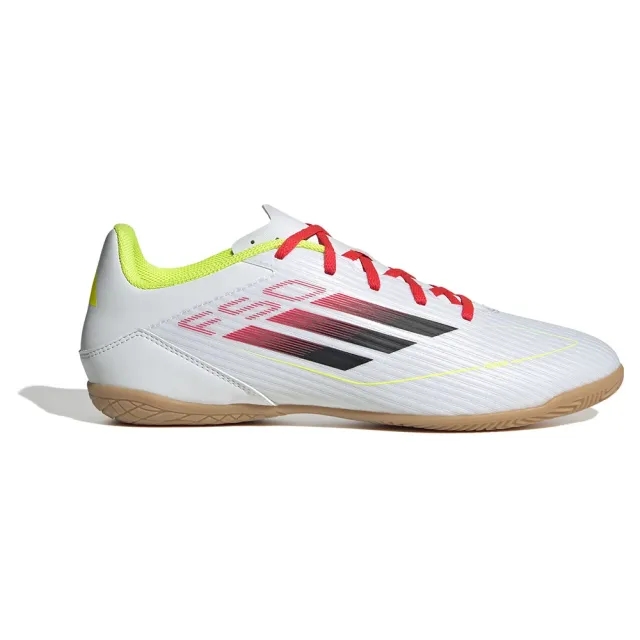 Adidas F50 Club In Pure Victory - Footwear White/Core Black/Solar Yellow - ['White']