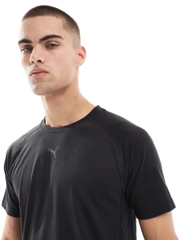 PUMA Run Short Sleeve T-Shirt Men, Black
