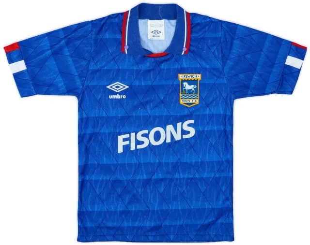 Umbro 1989-92 Ipswich Home Shirt - 9/10 - (S.Boys)