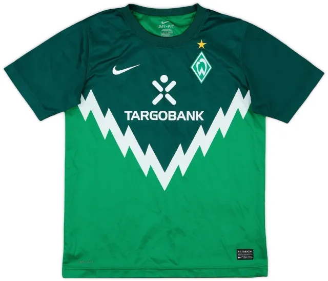 Nike 2010-11 Werder Bremen Home Shirt - 9/10 - (L.Boys)