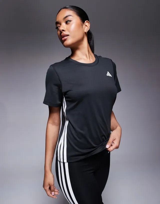 Adidas Train Essentials 3 Stripes Workout Short Sleeve T-shirt