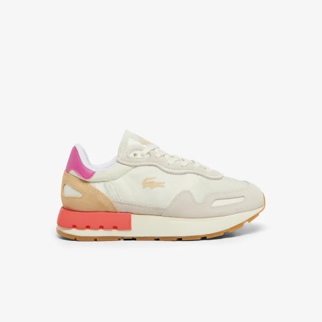 Lacoste Women's Partner WMN Sneakers - Off White & Pink