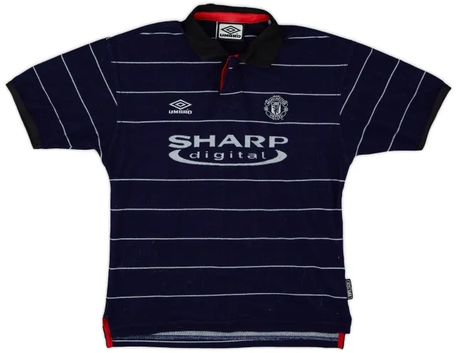 Umbro 1999-00 Manchester United Away Shirt - 9/10 - (S.Boys)