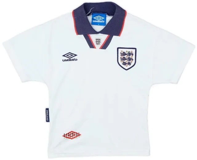 Umbro 1993-95 England Home Shirt - 9/10 - (S.Boys)