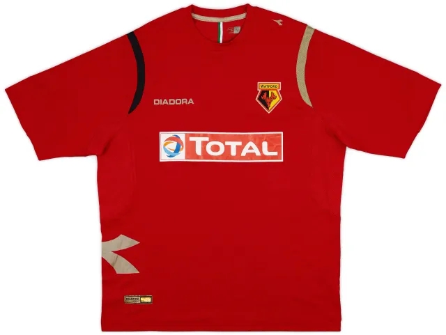 2007-08 Watford Diadora Training Shirt - 9/10 - (M)