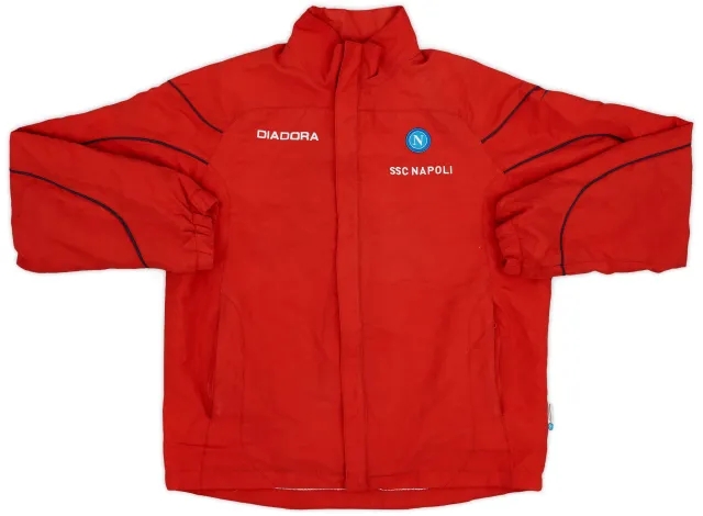 2007-08 Napoli Diadora Track Jacket - 8/10 - (XL.Boys)
