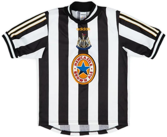 adidas 1997-99 Newcastle Home Shirt - 9/10 - (L.Boys)