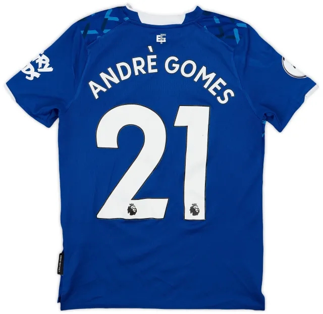 Umbro 2019-20 Everton Home Shirt Andre Gomes #21 - 9/10 - (M.Boys)