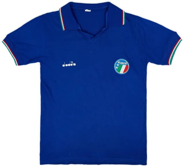 Diadora 1986-88 Italy Home Shirt - 8/10 - (L)