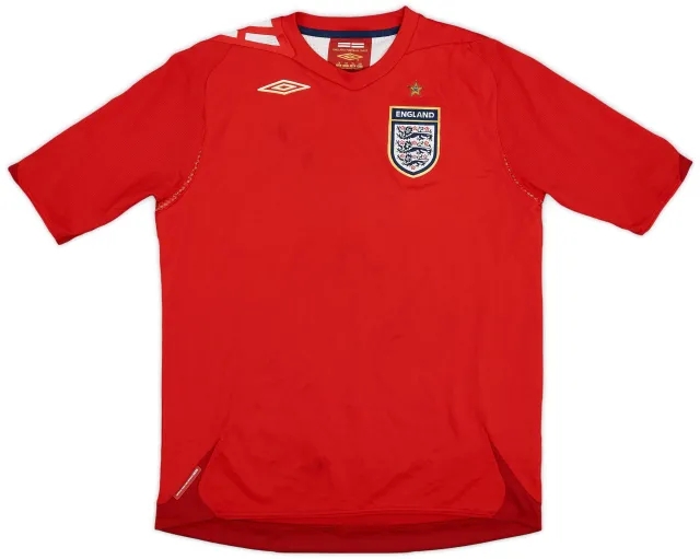 Umbro 2006-08 England Away Shirt - 9/10 - (L.Boys)