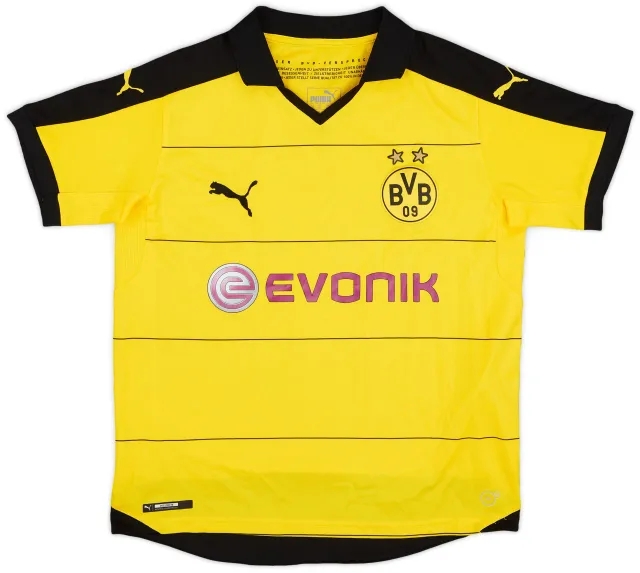 Puma 2015-16 Borussia Dortmund Home Shirt - 8/10 - (XL.Boys)