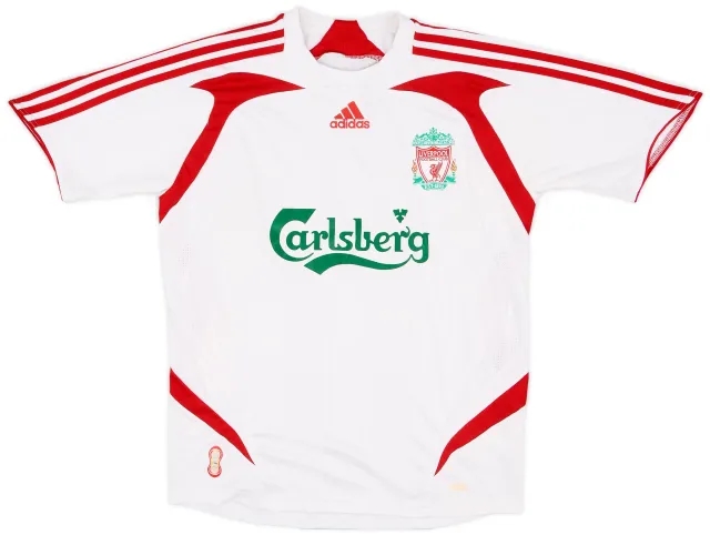 adidas 2007-08 Liverpool Away Shirt - 7/10 - (L.Boys)