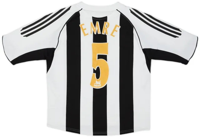 adidas 2005-07 Newcastle Home Shirt Emre #5 - 6/10 - (L.Boys)