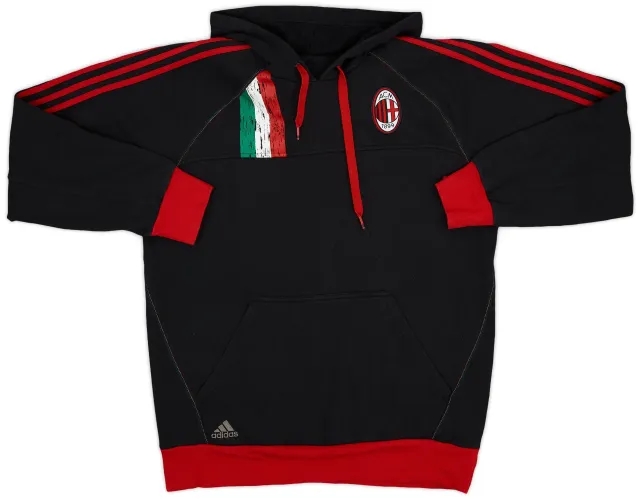 2012-13 AC Milan adidas Core Hooded Top - 8/10 - (L)