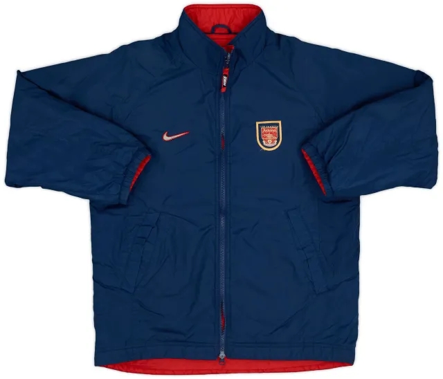 1998-99 Arsenal Nike Reversible Padded Bench Coat - 4/10 - (XL.Boys)