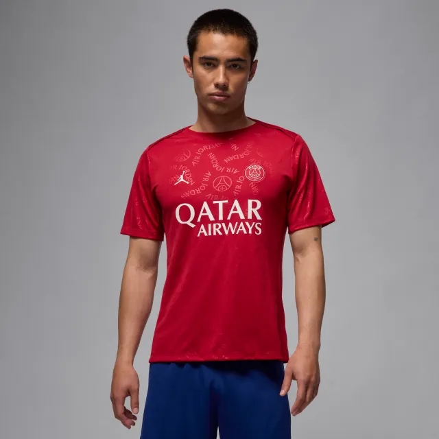 Nike Jordan Jordan Paris Saint Germain Pre Match Shirt - Red - Mens