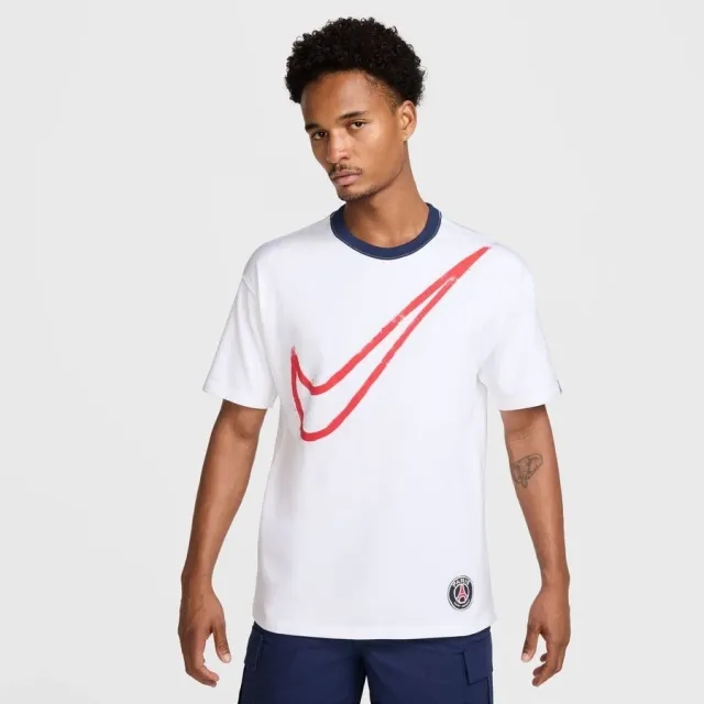 PSG Nike Oversized Swoosh T-Shirt - White