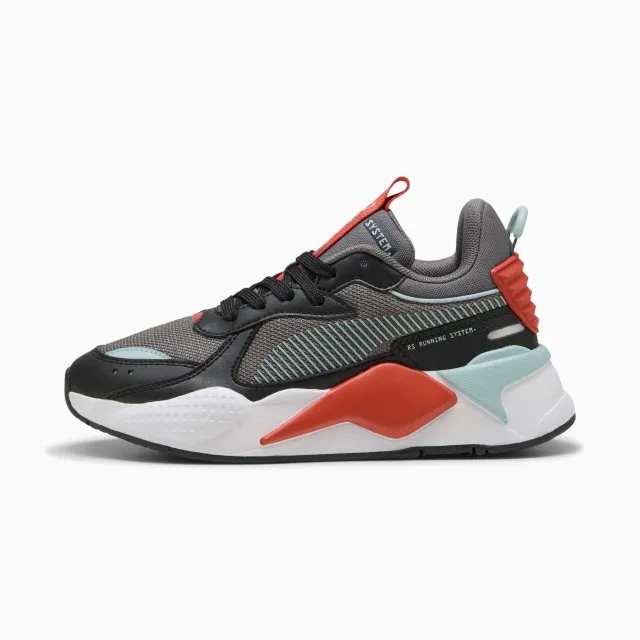 PUMA RS-X Youth Sneakers, Cool Dark Grey/Modern Mint