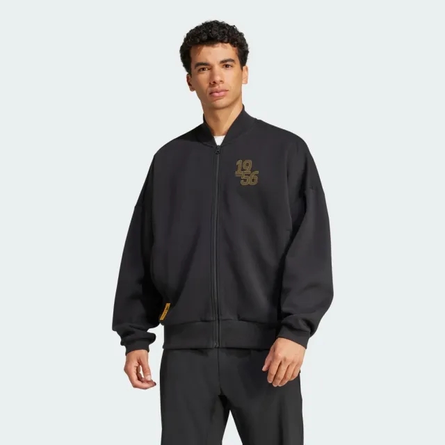 Adidas Performance Real Madrid Doubleknit Track Top In Black