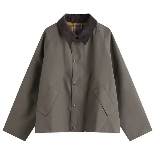 Barbour Men's OS Reversible Transporter Jacket Ashpalt Grey