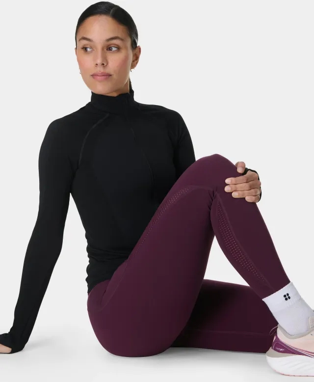 Power UltraSculpt High Waist Leggings with Perforated Mesh