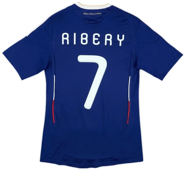 adidas 2009-10 France Home Shirt Ribery #7 - 4/10 - (S)