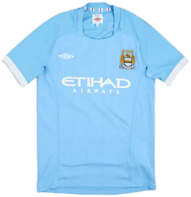 Umbro 2010-11 Manchester City Home Shirt - 7/10 - (M.Boys)