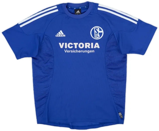 adidas 2002-04 Schalke Home Shirt - 8/10 - (XL.Boys)