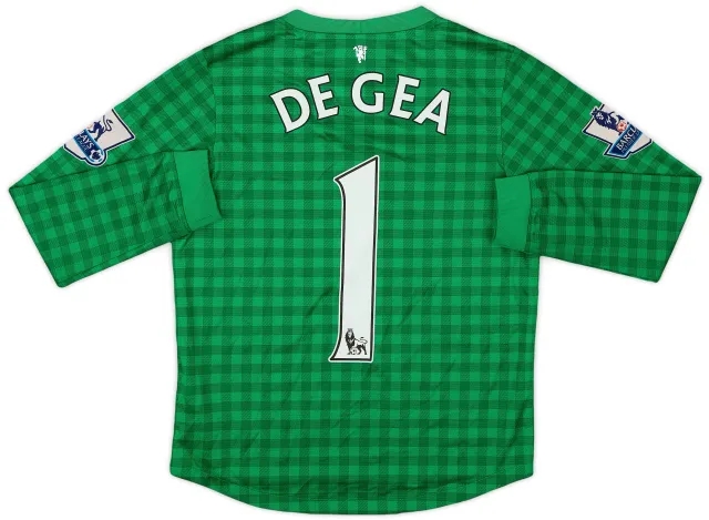 Nike 2012-13 Manchester United GK Shirt De Gea #1 - 7/10 - (S.Boys)
