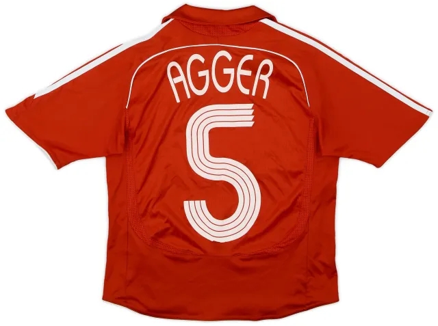 adidas 2006-08 Liverpool Home Shirt Agger #5 - 6/10 - (S.Boys)