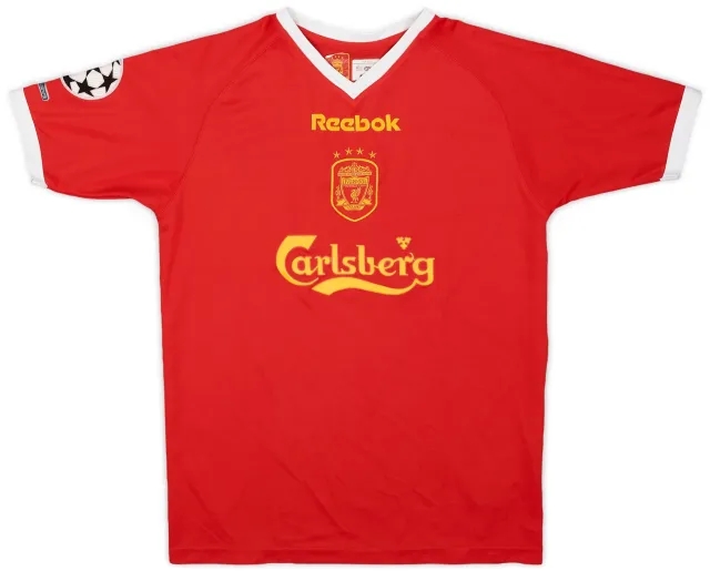 Reebok 2001-03 Liverpool CL Shirt - 8/10 - (M.Boys)