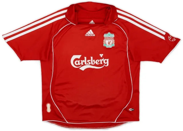 adidas 2006-08 Liverpool Home Shirt - 8/10 - (S.Boys)