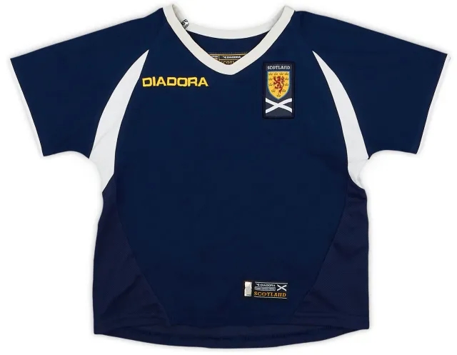 Diadora 2003-05 Scotland Home Shirt - 8/10 - (1-2 Years)
