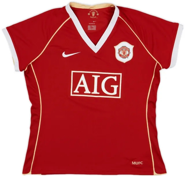 Nike 2006-07 Manchester United Home Shirt - 9/10 - (Women's L)