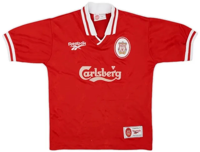 Reebok 1996-98 Liverpool Home Shirt - 6/10 - (M.Boys)