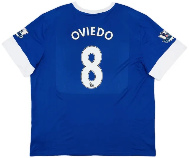 Nike 2012-13 Everton Home Shirt Oviedo #8 - 9/10 - (3XL)