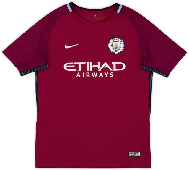 Nike 2017-18 Manchester City Away Shirt - 8/10 - (L.Boys)