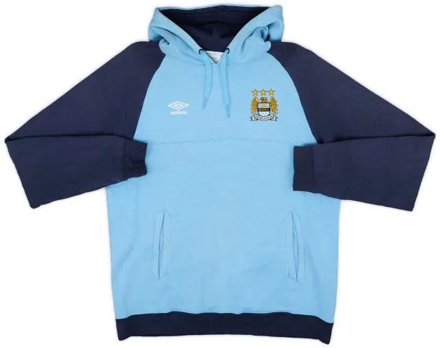 2012-13 Manchester City Umbro Hooded Sweat Top - 5/10 - (L)