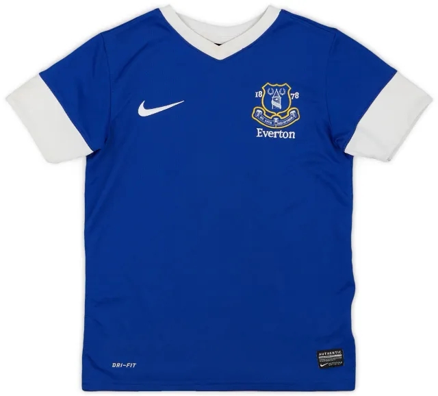 Nike 2012-13 Everton Home Shirt - 7/10 - (S.Boys)