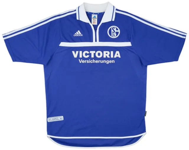 adidas 2001-02 Schalke Home Shirt #13 - 6/10 - (XL)