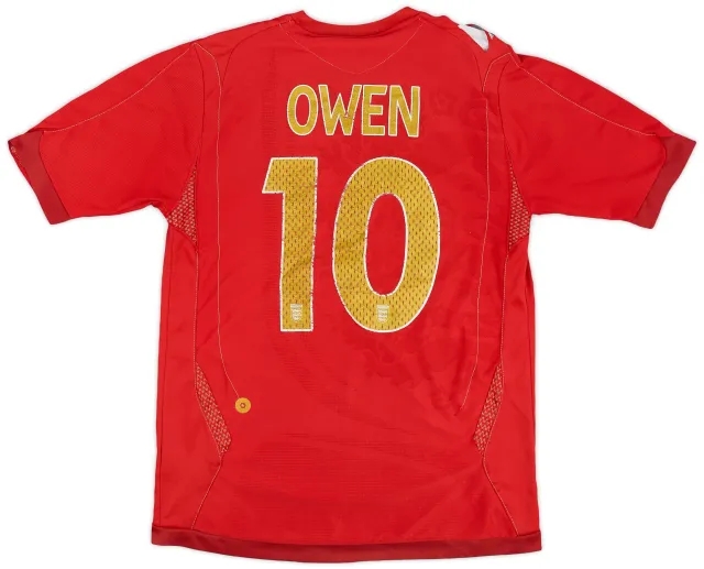 Umbro 2006-08 England Away Shirt Owen #10 - 5/10 - (S)