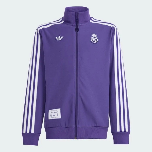 adidas Real Madrid Track Top Terrace Icons - Unity Purple Kids - ['Purple']