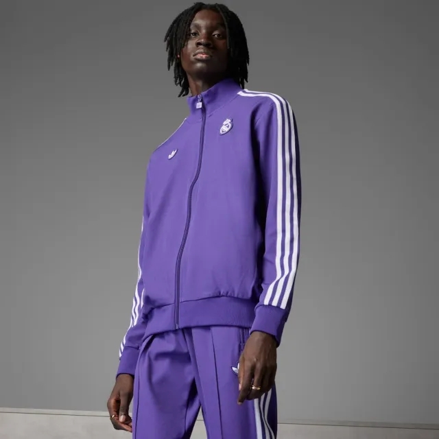 Adidas Real Madrid Men Track Tops - Purple