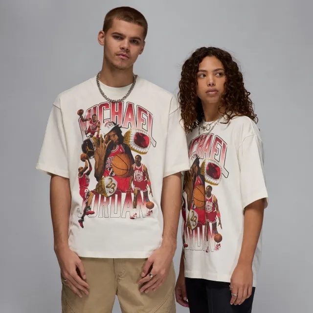 Nike Jordan Flight Essentials Men's Oversized T-Shirt - White - Cotton